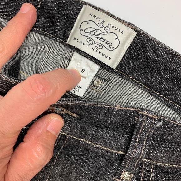 White House Black Market Blanc Jeans Size 6 - Picture 4 of 5